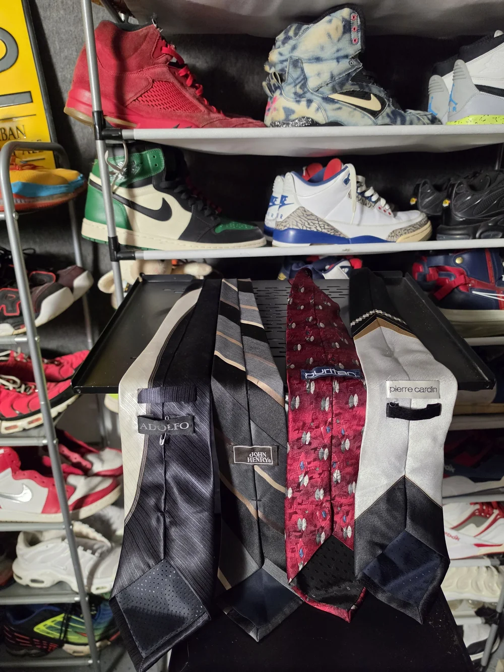 🔥 Pierre Cardin Men's Ties Bundle in Black, Gray, Burgundy and Cream